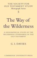 The Way of the Wilderness di G. I. Davies edito da Cambridge University Press
