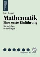 Mathematik: Eine Erste Einf Hrung di Josef Roppert edito da Springer