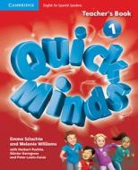 Quick Minds Level 1 Teacher's Book Spanish Edition di Melanie Williams, Emma Szlachta edito da Cambridge University Press