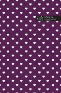 Hearts Pattern Composition Notebook, Dotted Lines, Wide Ruled Medium Size 6 x 9 Inch (A5), 144 Sheets Purple Cover di Design edito da BLURB INC