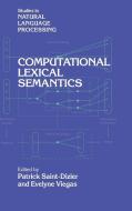 Computational Lexical Semantics edito da Cambridge University Press