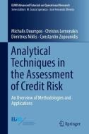 Analytical Techniques in the Assessment of Credit Risk di Michael Doumpos, Christos Lemonakis, Dimitrios Niklis, Constantin Zopounidis edito da Springer-Verlag GmbH