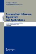 Grammatical Inference: Algorithms and Applications di G. Paliouras edito da Springer Berlin Heidelberg