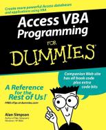 Access VBA Programming for Dummies di Alan Simpson, Greg Simpson edito da John Wiley & Sons
