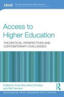 Access to Higher Education di Anna Mountford-Zimdars edito da Taylor & Francis Ltd