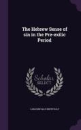 The Hebrew Sense Of Sin In The Pre-exilic Period di Caroline May Breyfogle edito da Palala Press