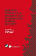 Research Advances in Database and Information Systems Security edito da Springer US