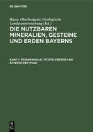 Die nutzbaren Mineralien, Gesteine und Erden Bayerns, Band 1, Frankenwald, Fichtelgebirge und Bayerischer Wald edito da De Gruyter