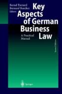 Key Aspects of German Business Law: A Practical Manual di Richard H. Enns, George McGuire edito da Springer