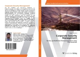 Corporate Security Management di Schreiber Jurgen edito da Av Akademikerverlag