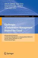 Challenges of Information Management Beyond the Cloud edito da Springer Berlin Heidelberg