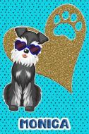 Schnauzer Life Monica: College Ruled Composition Book Diary Lined Journal Blue di Foxy Terrier edito da INDEPENDENTLY PUBLISHED