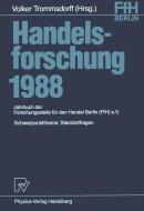 Handelsforschung 1988 edito da Physica-Verlag HD