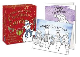 Color Your Own Christmas Cards [With 100 Stickers and 20 Envelopes and 5 Sheets of Activities] edito da Scribblers