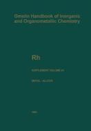 Rh Rhodium di G. R. Watts edito da Springer-verlag Berlin And Heidelberg Gmbh & Co. Kg