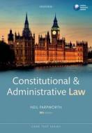 Constitutional & Administrative Law di Neil Parpworth edito da Oxford University Press