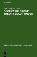 Geometric Group Theory Down Under: Proceedings of a Special Year in Geometric Group Theory, Canberra, Australia, 1996 edito da Walter de Gruyter