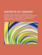 Districts Of Lebanon: Zgharta District, di Books Llc edito da Books LLC, Wiki Series