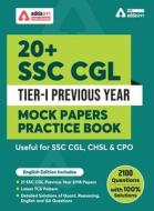 20+ SSC CGL Tier-I Previous Year Mock Papers Practice Book English Medium di Adda247 edito da Metis Eduventures pvt ltd