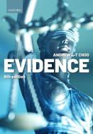 Evidence 6e Paperback di ANDREW CHOO edito da Oxford Higher Education