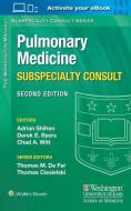 The Washington Manual Pulmonary Medicine Subspecialty Consult di Adrian Shifren, Derek E. Byers, Chad A. Witt edito da Lippincott Williams and Wilkins