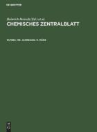 Chemisches Zentralblatt, 10/1964, 135. Jahrgang, 11. März edito da De Gruyter