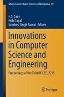 Innovations in Computer Science and Engineering edito da Springer Singapore