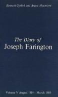 Diary Joseph Farington V 5&6 Set di Gloria E Garlick edito da Yale University Press