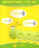 Counting 1 to 20 Wipe Away Workbook: Counting Practice for Pre-K-K di Damian Gill edito da PLAY ODYSSEY INC