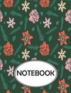 Notebook: Dot-Grid, Graph, Lined, Blank Paper: Colorful Flowers Pattern: Notebook Journal, Notebook Marble, Notebook Paper, Diar di Ethan Rhys edito da Createspace Independent Publishing Platform