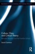 Culture, Class, and Critical Theory di David (University of South Alabama Gartman edito da Routledge