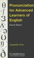 Pronunciation For Advanced Learners Of English Cassettes (2) di David Brazil edito da Cambridge University Press
