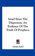 Israel Since the Dispersion: An Evidence of the Truth of Prophecy di Adolph Saphir edito da Kessinger Publishing