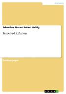 Perceived inflation di Robert Helbig, Sebastian Sturm edito da GRIN Verlag