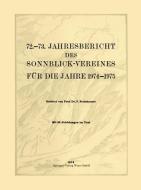 72.-73. Jahresbericht des Sonnblick-Vereines für die Jahre 1974-1975 edito da Springer Vienna