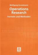 Operations Research di Wolfgang Grundmann edito da Vieweg+Teubner Verlag