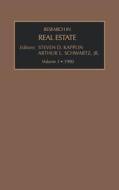 Res Real Estate Vol 3 di S. D. Kapplin S. D., Kapplin S. D. edito da ELSEVIER
