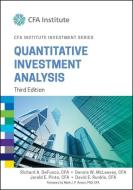 Quantitative Investment Analysis di Richard A. Defusco, Dennis W. Mcleavey, Jerald E. Pinto edito da WILEY