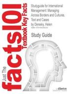 Studyguide For International Management di Cram101 Textbook Reviews edito da Cram101