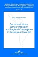 Social Institutions, Gender Inequality, and Regional Convergence in Developing Countries di Boris Branisa Caballero edito da Lang, Peter GmbH