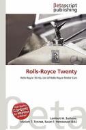 Rolls-Royce Twenty edito da Betascript Publishing