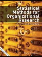 Statistical Methods for Organizational Research di Chris Dewberry edito da Routledge