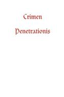 Crimen Penetrationis di Alfredo Ravanetti edito da Lulu.com