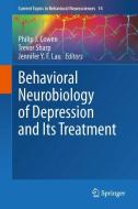 Behavioral Neurobiology of Depression and Its Treatment edito da Springer Berlin Heidelberg