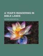 A Year's Wandering In Bible Lands di George Aaron Barton edito da General Books Llc