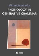 Phonology Generative Grammar di Kenstowicz edito da John Wiley & Sons