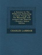 A Summer in the Wilderness Embracing a Canoe Voyage Up the Mississippi and Around Lake Superior di Charles Lanman edito da Nabu Press