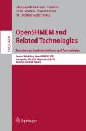 OpenSHMEM and Related Technologies. Experiences, Implementations, and Technologies edito da Springer International Publishing