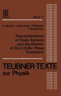Thermodynamics of Finite Systems and the Kinetics of First-Order Phase Transitions di Jürn Schmelzer, Frank Schweitzer, Heinz Ulbricht edito da Vieweg+Teubner Verlag
