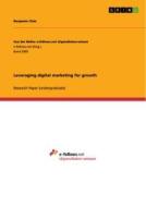 Leveraging digital marketing for growth di Benjamin Chée edito da GRIN Verlag